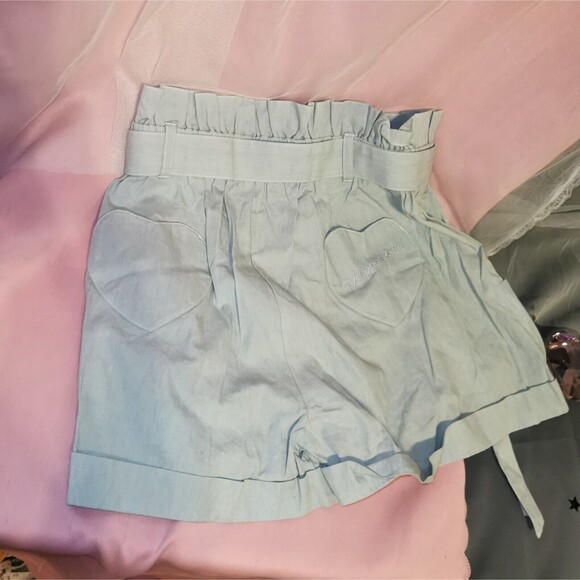 Ank Rouge Blue Shorts Women's Small Boho Party Casual Summer Japan Import Kawaii - Picture 8 of 13